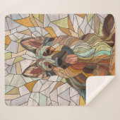 ドイツの羊飼い – モザイクアート シェルパブランケット (正面(横))