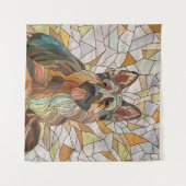 ドイツの羊飼い – モザイクアート タペストリー (正面(横))