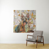 ドイツの羊飼い – モザイクアート タペストリー (インサイチュ)