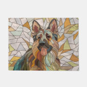 ドイツの羊飼い – モザイクアート ドアマット (正面)