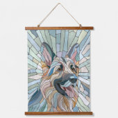 ドイツの羊飼い – モザイクアート 吊り下げ型タペストリー (正面)