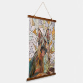 ドイツの羊飼い – モザイクアート 吊り下げ型タペストリー (傾斜あり)