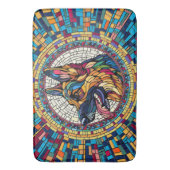 ドイツの羊飼い – モザイクカラフルアート バスマット (正面縦)