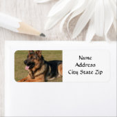 *ドイツの羊飼い*差出人住所ラベル ラベル (インサイチュ)