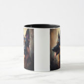 ドイツの羊飼い–204- マグカップ (中央)