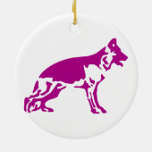 ドイツの羊飼い#41 セラミックオーナメント (裏面)