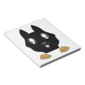 ドイツの羊飼いbiカラーのピーク ノートパッド (アングル)