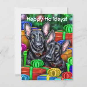 ドイツの羊飼いBLKオープンギフトクリスマス 招待状
