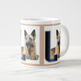 ドイツの羊飼いLOVEギフト ジャンボコーヒーマグカップ
