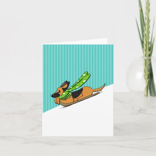 ドイツの羊飼モダンい シーズンカード (正面)