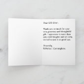 ドイツの羊飼感謝していい犬「君」 サンキューカード (内部)