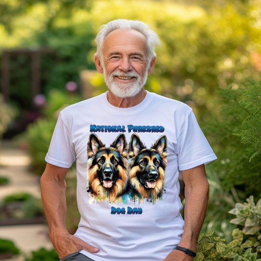 ドイツの羊飼祝いプレバードドッグデー Tシャツ
