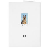 ドイツの羊飼絵画いのかわいいオリジナルの犬芸術 (裏面)