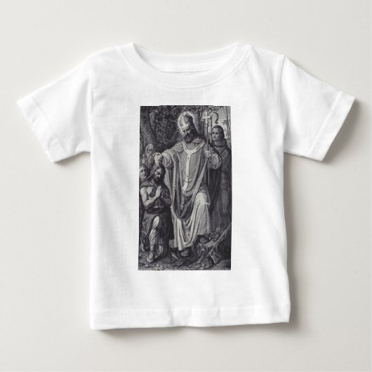 ドイツの聖ボニファティウス プレミアム使徒 ベビーTシャツ (正面)