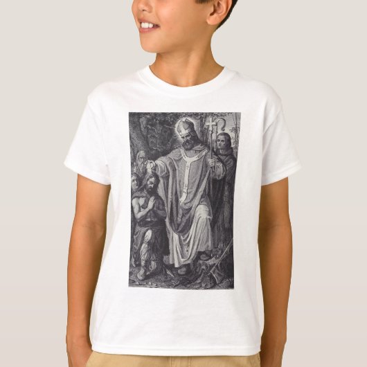 ドイツの聖ボニファティウス　プレミアム使徒 Tシャツ (正面)