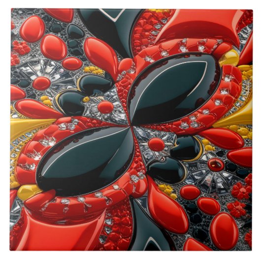 ドイツの色で並べるモダンデザイン タイル (正面)