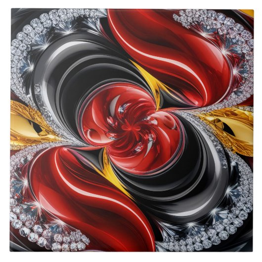 ドイツの色で並べるモダンデザイン タイル (正面)