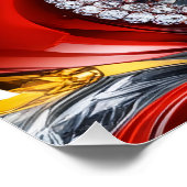 ドイツの色で壁のポスターデザイン ポスター (コーナー)