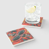 ドイツの色と特別な石コースター ストーンコースター (横)