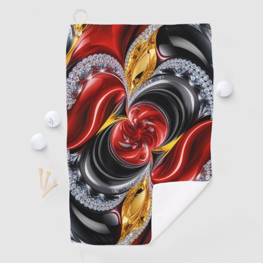 ドイツの色を使ったゴルフタオル ゴルフタオル (インサイチュ)