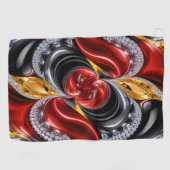 ドイツの色を使ったゴルフタオル ゴルフタオル (横)