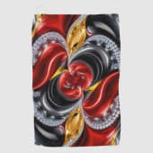 ドイツの色を使ったゴルフタオル ゴルフタオル (正面)