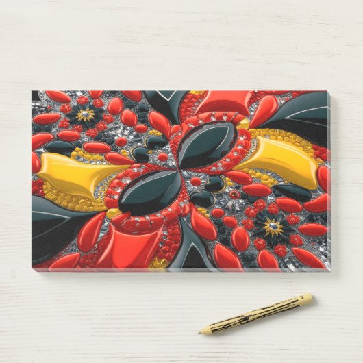 ドイツの色を使ったメモ ポストイット (デスク)