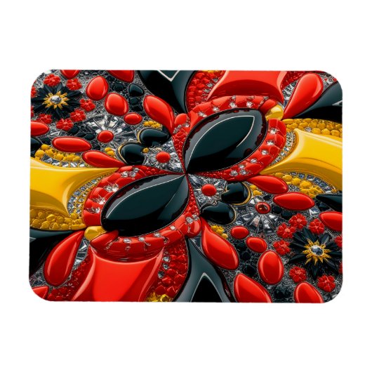 ドイツの色を使用したフレキシブルなフォトマグネット マグネット (横)