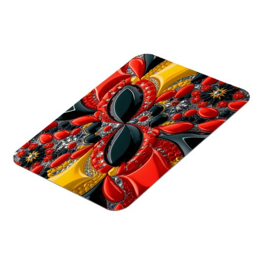 ドイツの色を使用したフレキシブルなフォトマグネット マグネット (左側)