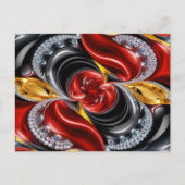 ドイツの色を使用したポストカードデザイン ポストカード (正面)