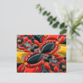 ドイツの色を使用したポストカードデザイン ポストカード (スタンド正面)