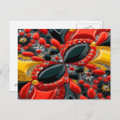 ドイツの色を使用したポストカードデザイン ポストカード (正面/裏面)