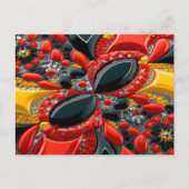 ドイツの色を使用したポストカードデザイン ポストカード (正面)