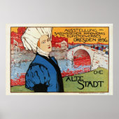 ドイツの芸術博覧会ドレスデン1896 ポスター (正面)