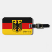 ドイツの荷物タグ、愛国的なドイツ国旗 ラゲッジタグ (正面横)