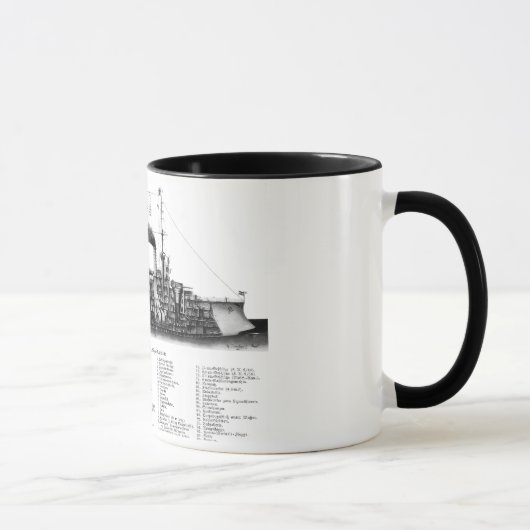 ドイツの装甲巡洋艦 マグカップ (右)