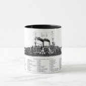 ドイツの装甲巡洋艦 マグカップ (中央)