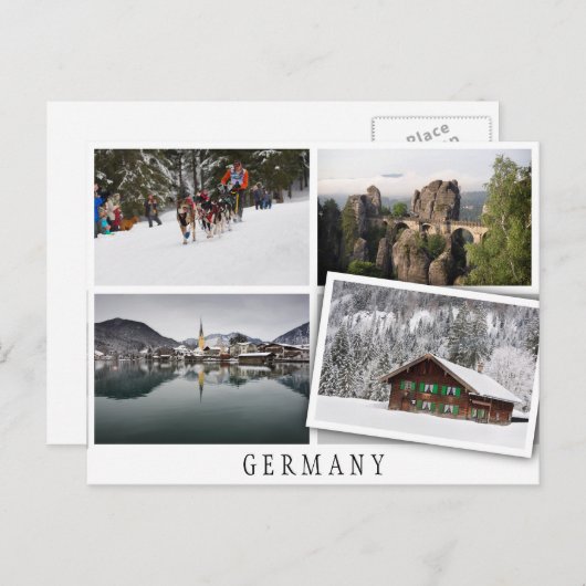 ドイツの複数の風景 ポストカード (正面/裏面)