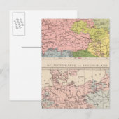 ドイツの言語・宗教地図 ポストカード (正面/裏面)