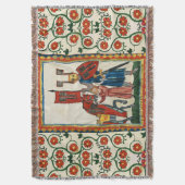 ドイツの詩人はチュートニック・ナイト中世のミニチュアとして スローブランケット (正面縦)