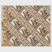 ドイツの詩人はチュートニック・ナイト中世のミニチュアとして ラッピングペーパー (フラット)