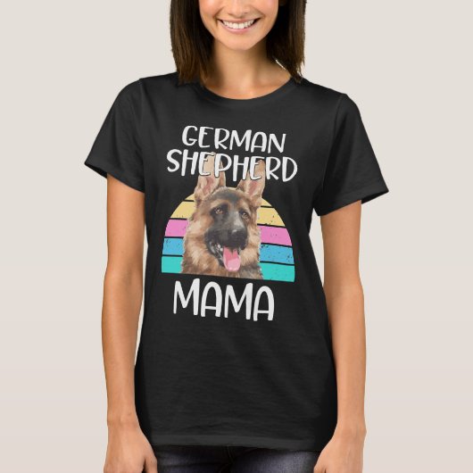 ドイツの誇りを持った羊飼い馬にかわいい Tシャツ (正面)