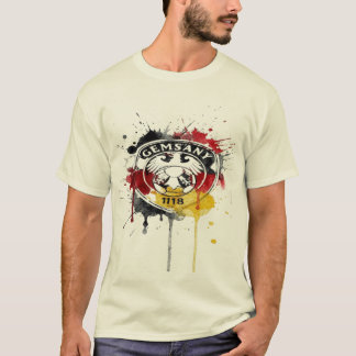 ドイツの誇りウォーターカラースプラッシュ Tシャツ