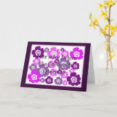 ドイツの誕生日カード(ドーター16th) カード (黄色い花)