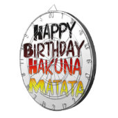 ドイツの誕生日ハクナマタタアートプリント ダーツボード (正面右)