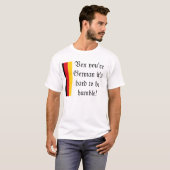 ドイツの謙遜 Tシャツ (正面フル)