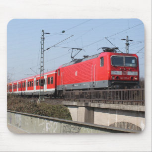 ドイツの赤い列車 マウスパッド