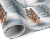 ドイツの走羊飼いの雪 ラッピングペーパー (ロールコーナー)