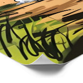 ドイツの走羊飼いハート ポスター (角)