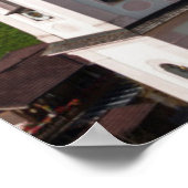 ドイツの趣のあるバイエルン村 ポスター (角)